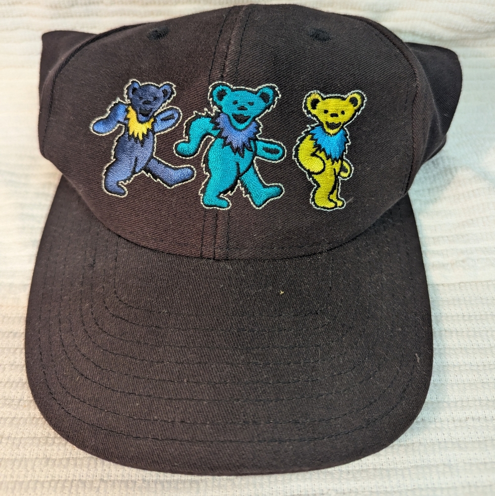 Grateful Dead Dancing Bears Black Cap